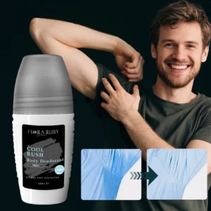 Men Underarm Roll On Deodorant, Aluminum Portable Gym &Sports Set 48H Odor Protection, Long Lasting Freshness
