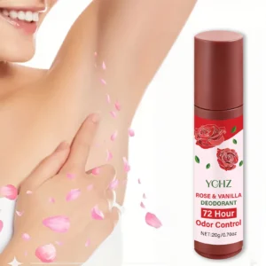 Rose Vanilla Jasmine Deodorant Long-Lasting Freshness for Daily Use  Gentle Rose Vanilla Jasmine Roll-On