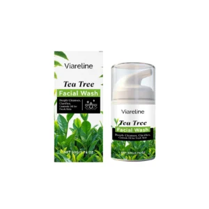 Tea Tree Cleanser Salicylic Acid Exfoliating Cleaning Anti Acne Blackhead Removal Shrink Pore Oil Control Soothing Face Wash Gel