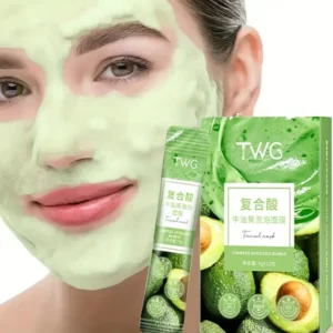 Avocado Bubble Facial Mask set Deep Cleansing And Moisturizing With Glycerin, Suitable For All Skin Types