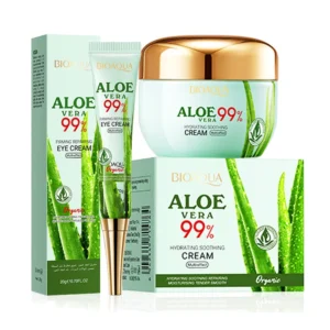 Aloe Vera Skin Care Sets Face Eye Cream Moisturizing Hydrating Firming Aloe Creams Face Skin Care Set