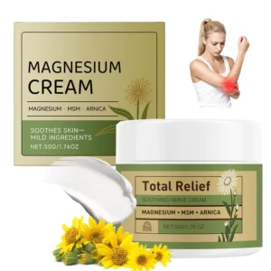 Total Relief Soothe Magnesium Soothing Body Cream Non-Greasy Knees Muscles External Massage Care Arnica Mild Daily Care