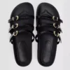 Belted Slippers Women's Fashionable Summer Shoe European American Style Outdoor Wear Rubber Outsole