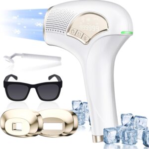 Home Painless Wireless Rechargeable Permanent Ice Cooling Handheld Portable High Energy Hair Beauty Depilator IPL Laser Remover