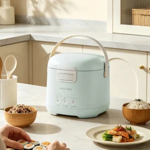 Mini Electric Rice Cooker Portable Removable Inner Lid Cooker for Home Dorm Single Household Porridge Soup Cooking