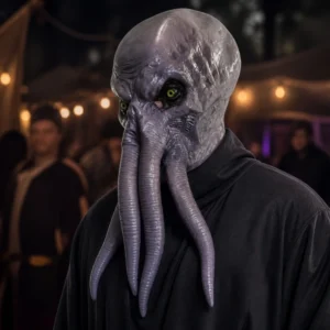 Tentacled Monster Latex Full Head Mask Creature Horror Halloween Costume Cosplay Festival Stage Performance Party Accessory
