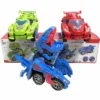Electric Toys With Sound Light Deformation Dinosaur Chariot Simulation Mechanical Deformation Dinosaur Car Toys For Boys