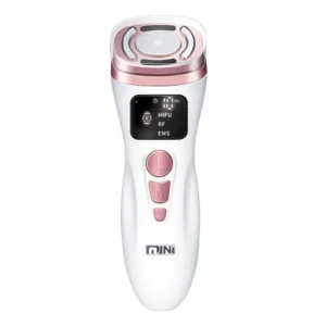 Mini HIFU Machine RF EMS LED Light Therapy Facial Beauty Device Home Use Skin Tightening Face Lifting Massager Portable Skin Car