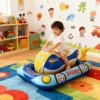Swimbobo Kids Blue Inflatable Swimming Seat Float Cool Motorboat Ring Floating Thicken PVCFor Summer Baby Swim CircleWater Toy