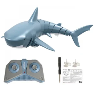 Simulation Remote Control Animals with Lights Submarine Robots Spray Water Rc Shark Toy Electric Fish Outdoor Kids Toys Boy