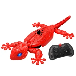 Remote Controlled Lizard Robot Toys, Wall Climbing Animals With LED Lights, Rechargeable Prank Toys For Children