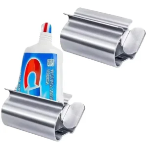 Stainless Steel Tube Squeezer Rotating Roller Dispenser for Toothpaste Ointment Cosmetics Bathroom Daily Accessory